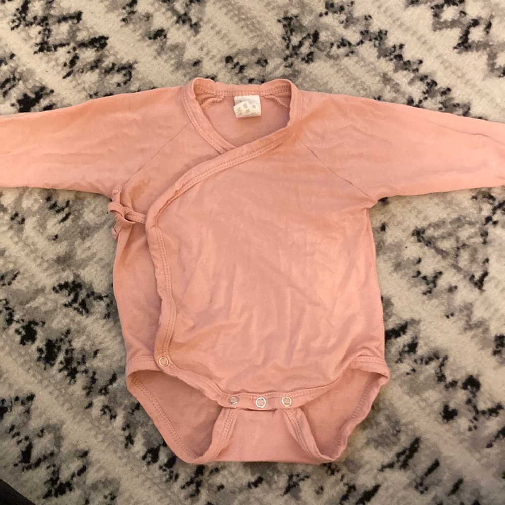 Kate Quinn bamboo kimono style onesie